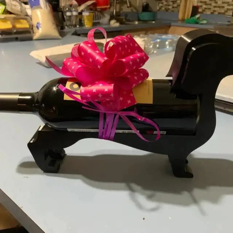 Suporte para Vinho Cachorro Salsicha