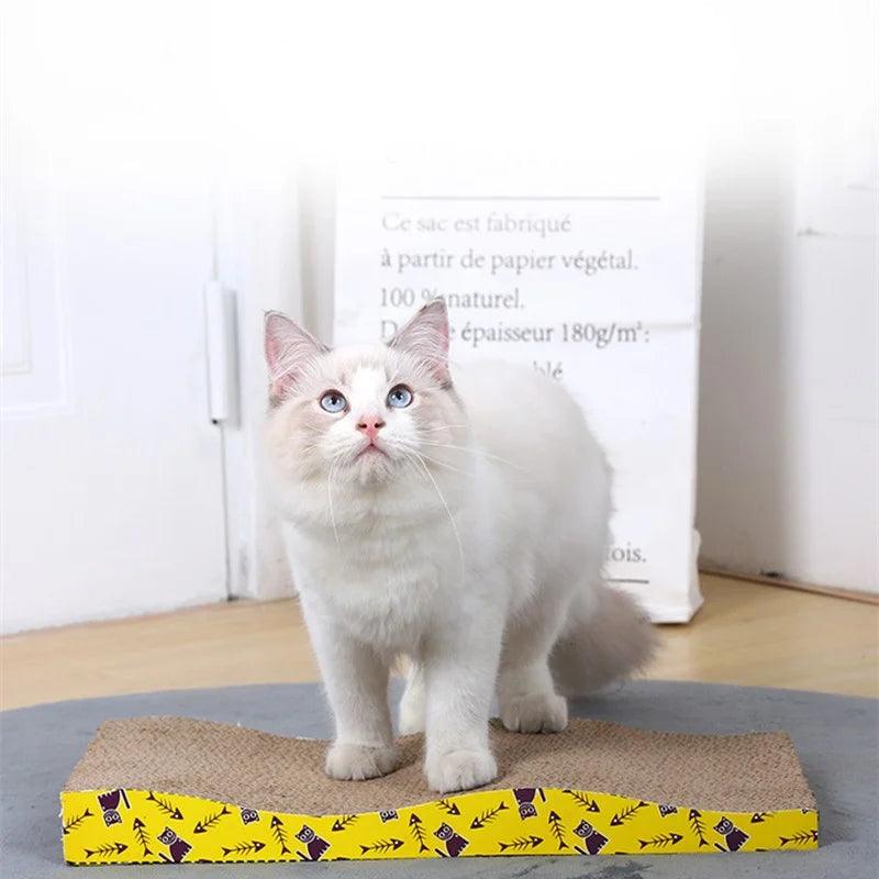 Brinquedo para Gatos Arranhador Placa de Papel Ondulado