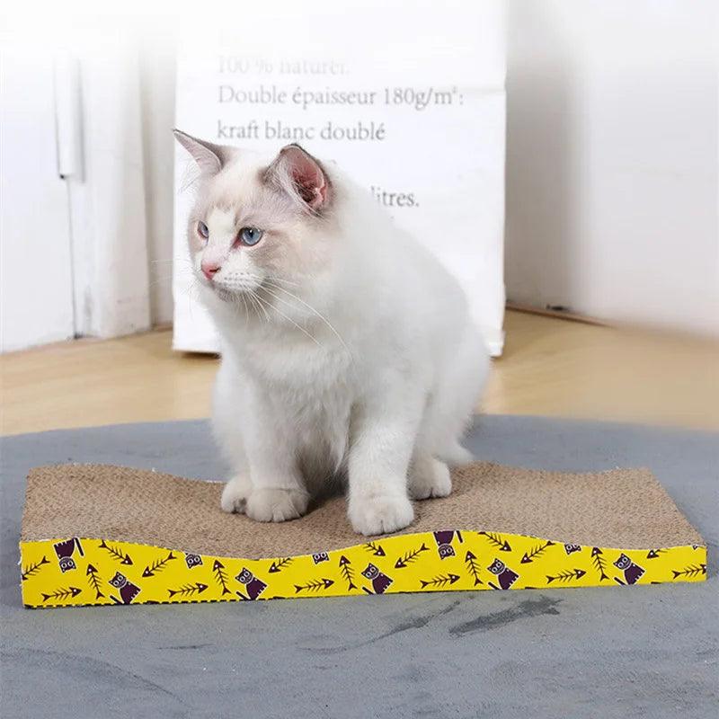 Brinquedo para Gatos Arranhador Placa de Papel Ondulado