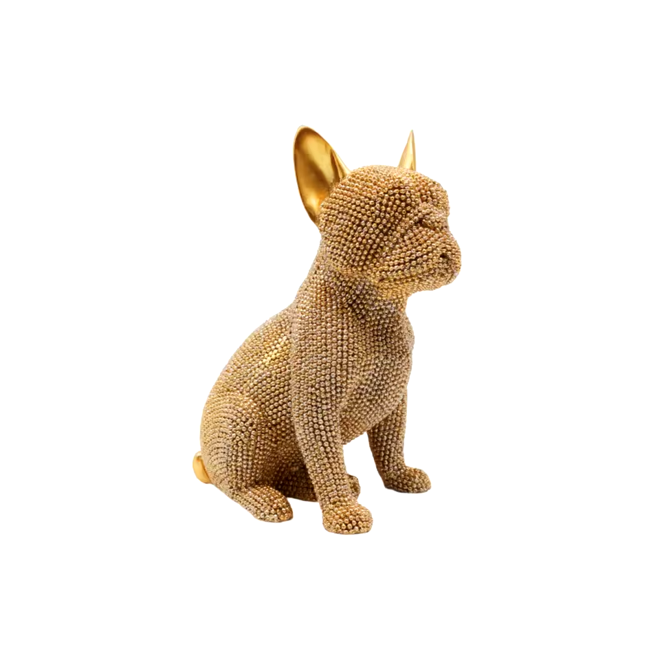 Estatueta Decorativa de Cachorro Texturizada